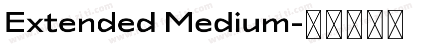 Extended Medium字体转换